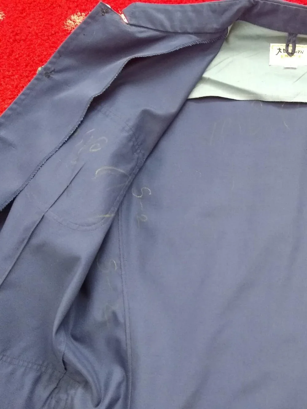 vintage 70s cargo utility trench coat top overshirt blouse - Picture 4 of 9